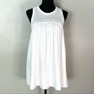 TOBI | White Summer Eyelit Swing Dress ~Medium